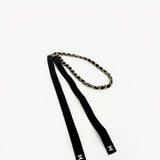 Grosgrain CC Bow Chain Belt