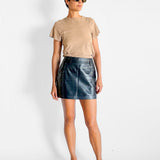 Florian Leather Mini Skirt