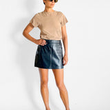 Florian Leather Mini Skirt