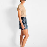 Florian Leather Mini Skirt