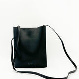 Line Leather Crossbody Bag