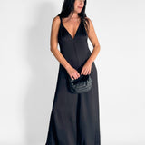 Ardea Twist Shoulder Maxi Dress