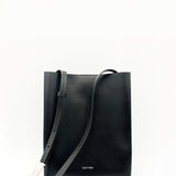 Line Leather Crossbody Bag