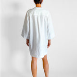 HIbiscus Embroidered Tunic Dress