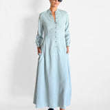 Button Front Maxi Dress