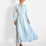 Button Front Maxi Dress