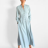 Button Front Maxi Dress