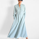 Button Front Maxi Dress