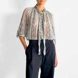 Snake Silk Blouse