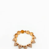 Pavé Gold Cone Bracelet