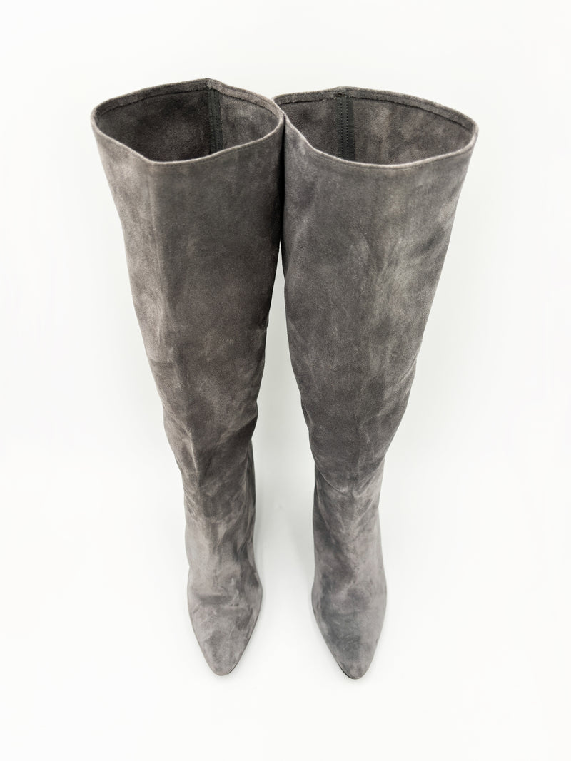 Lizzy Suede Knee High Boots