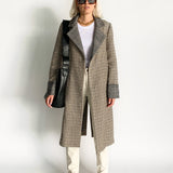 Wool Houndstooth Coat