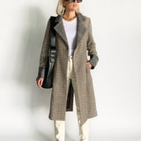 Wool Houndstooth Coat