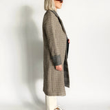 Wool Houndstooth Coat