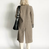 Wool Houndstooth Coat