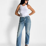 Reworked Gold Patch Levi Jeans