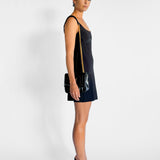 Corset Pleat Mini Dress