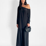 Asymmetric Silk Georgette Top