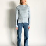 Long Sleeve Rib Knit Top