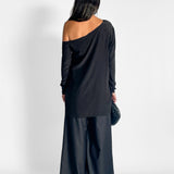 Asymmetric Silk Georgette Top