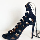 Gladiator Suede Heels