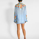 Sunny Oversized Blouse and Mini Skirt Set