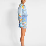 Sunny Oversized Blouse and Mini Skirt Set