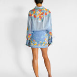 Sunny Oversized Blouse and Mini Skirt Set