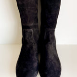 Suede Thigh-High Boots