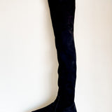 Suede Thigh-High Boots