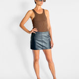 Leather Mini Skirt