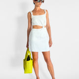 Cut Out Tie Mini Dress