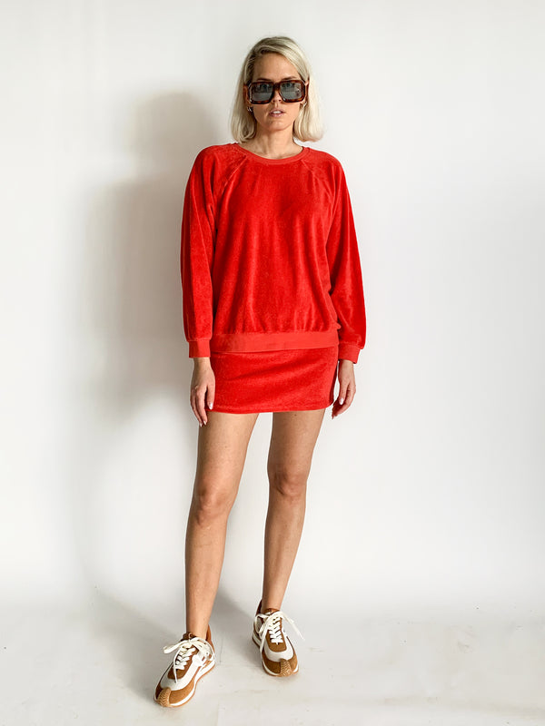 Samos Oversized Sweatshirt & Mikros Mini Skirt Set