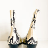 Frida Snakeskin Effect Ankle Boots