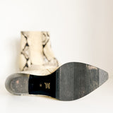 Frida Snakeskin Effect Ankle Boots