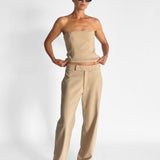 Wool Bustier & Pant Set