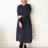 Stripe Drop Waist Tunic Dress