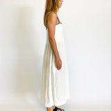 Lucia Pleated Linen Midi Dress