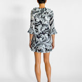 Frill Wrap Mini Dress