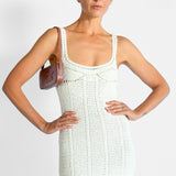 Triomphe Crochet Bustier Mini Dress - Spring Runway 2023