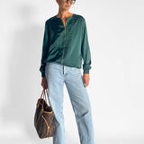 Silk Bomber Jacket