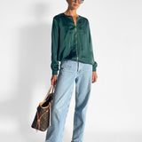 Silk Bomber Jacket