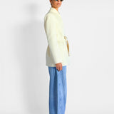 Curved Edge Suit Jacket