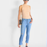 High Neck Cable Knit Vest