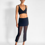 Sheer Column Skirt