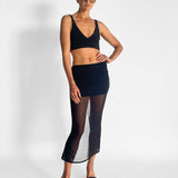 Sheer Column Skirt
