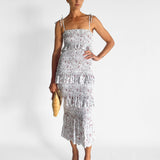 Halsey Floral Linen Midi Dress