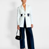 Contrast Cut Out Blazer