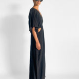 Linen V Neck Dress