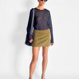 Brushed Alpaca Mini Skirt